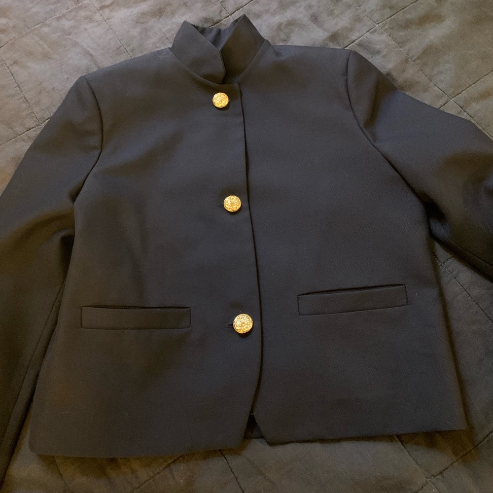 Les Prairies de Paris Andrea Jacket in Navy - Picture 5 of 6